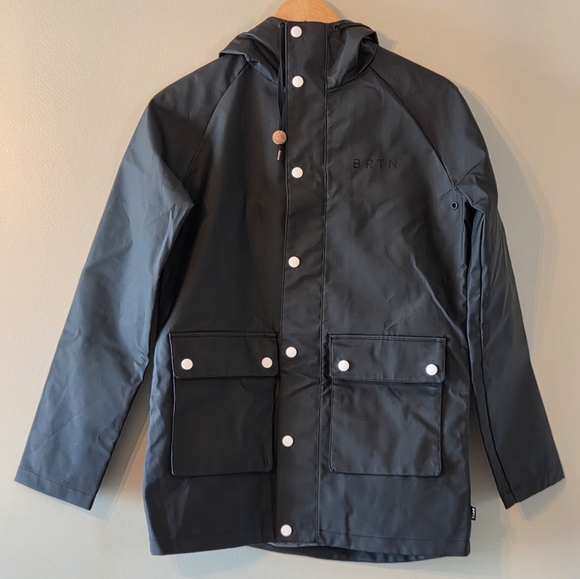 Burton Snowboards BRTN Rain Coat Large Waterproof Bonded Fall Winter Jacket XS - Picture 9 of 16